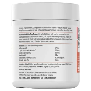 (PRE ORDER) Nutra-Life High Strength Vit C + Vit D + Zinc Chewables shelf life 2 yrs